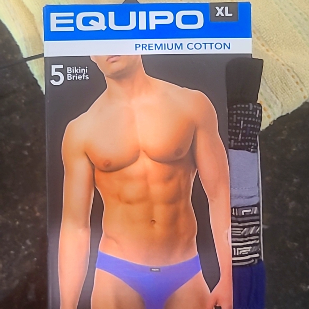 New 5- Pack Equipo Bikini Briefs